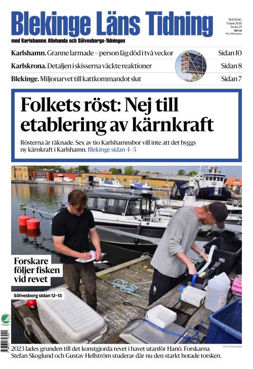 Blekinge Läns Tidning 15.6.2026