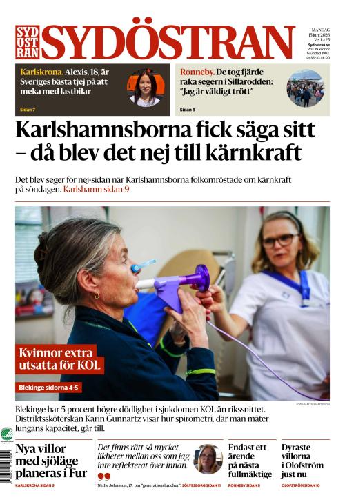 Sydöstran 15.6.2026
