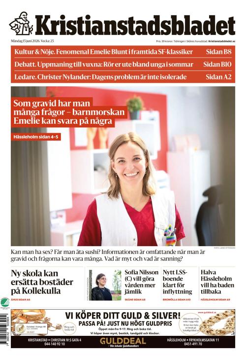 Kristianstadsbladet 15.6.2026