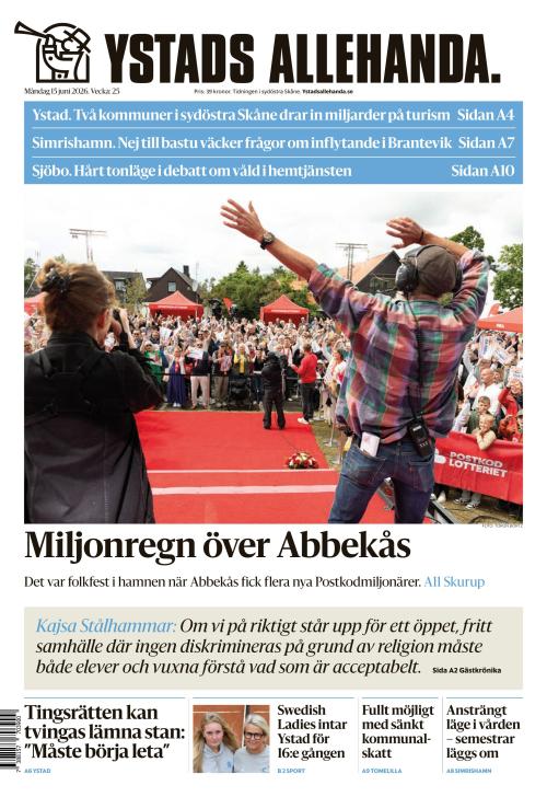 Ystads Allehanda 15.6.2026