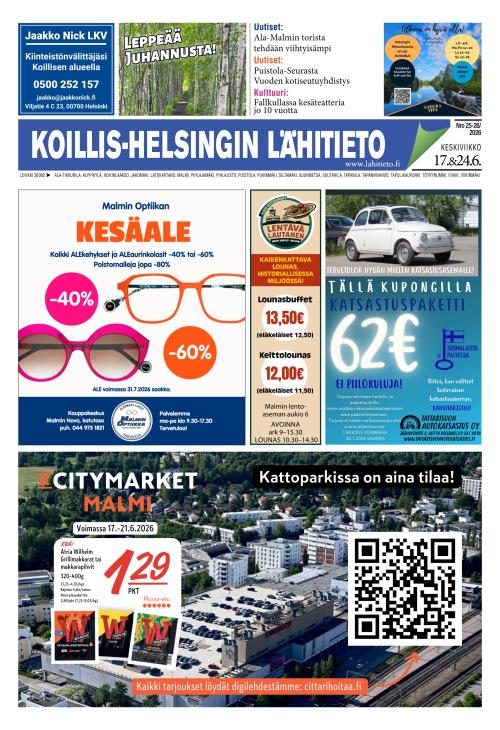 Koillis-Helsingin lähitieto 17.6.2026