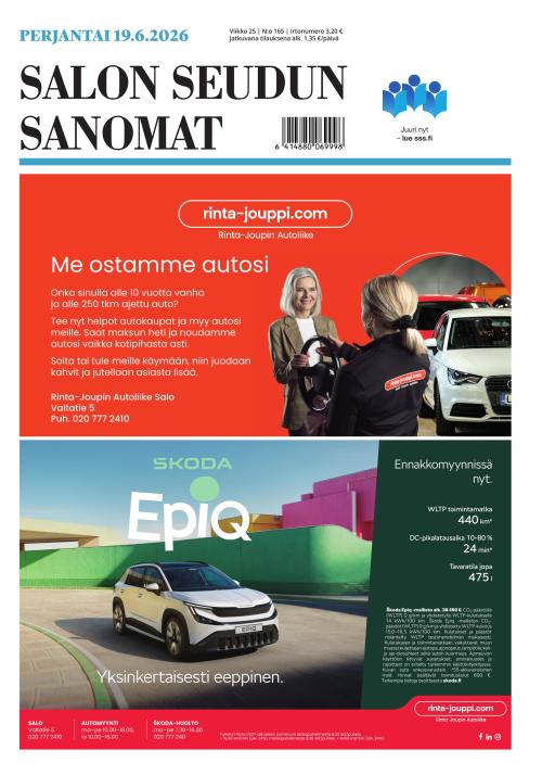 Salon Seudun Sanomat 19.6.2026