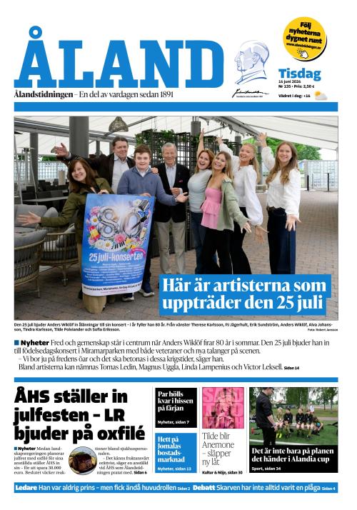 Ålandstidningen 16.6.2026