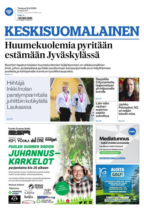 Keskisuomalainen 16.6.2026
