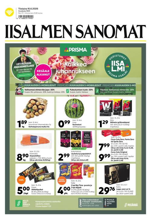 Iisalmen Sanomat 16.6.2026