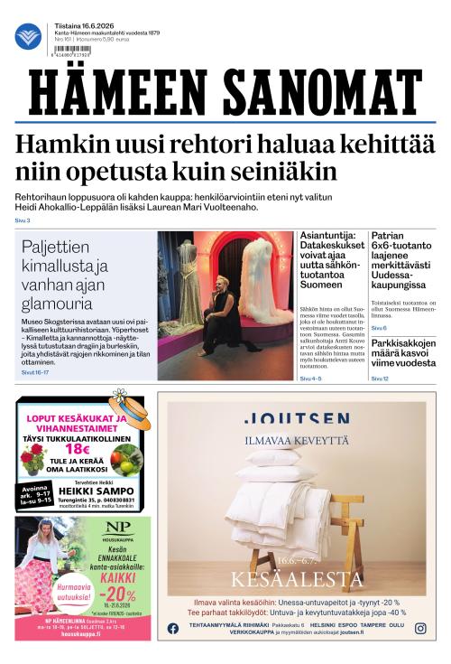 Hämeen Sanomat 16.6.2026
