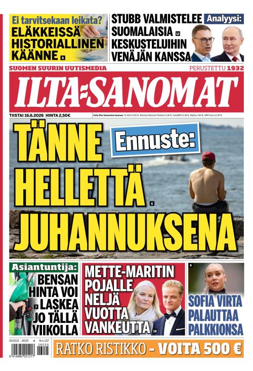 Ilta-Sanomat 16.6.2026
