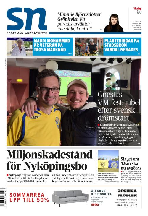 Södermanlands Nyheter 16.6.2026