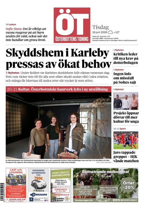 Österbottens Tidning 16.6.2026
