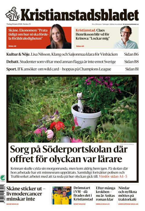 Kristianstadsbladet 16.6.2026