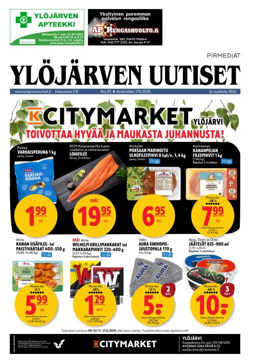Ylöjärven Uutiset 17.6.2026
