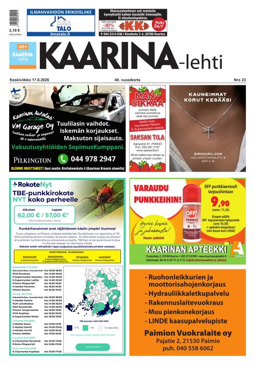 Kaarina-lehti 17.6.2026