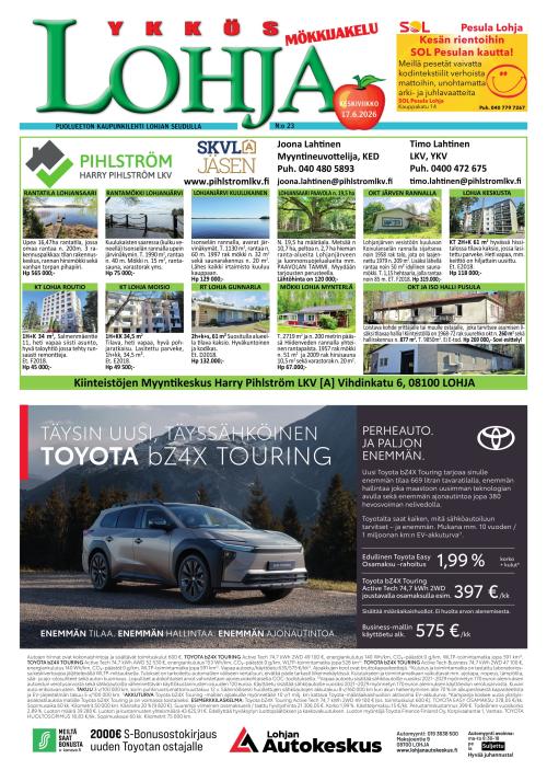 Kaupunkilehti Ykkös-Lohja 25/2026