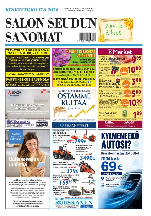 Salon Seudun Sanomat 17.6.2026