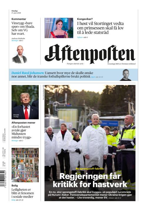 Aftenposten 17.6.2026