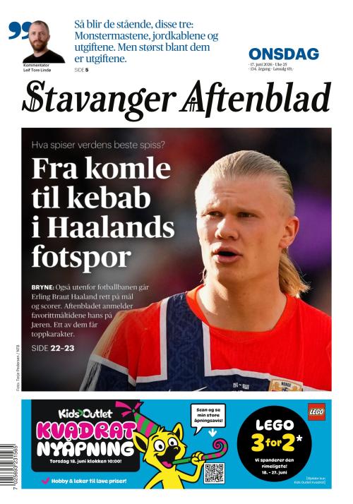 Stavanger Aftenblad 17.6.2026