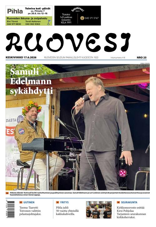 Ruovesi-lehti 17.6.2026