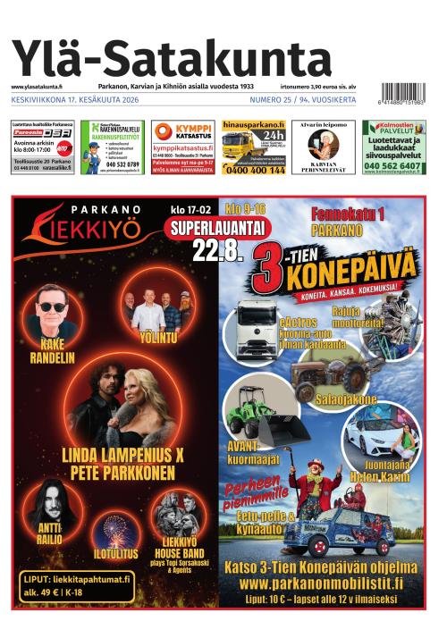 Ylä-Satakunta 17.6.2026