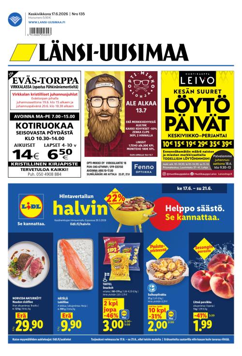 Länsi-Uusimaa 17.6.2026