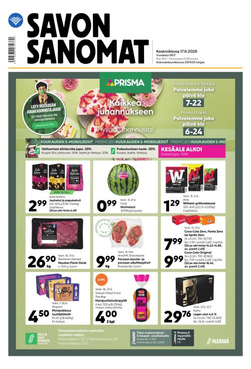 Savon Sanomat 17.6.2026