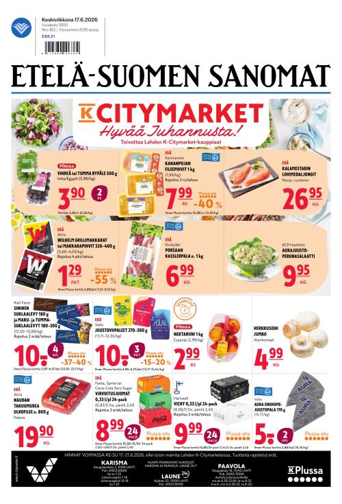Etelä-Suomen Sanomat 17.6.2026