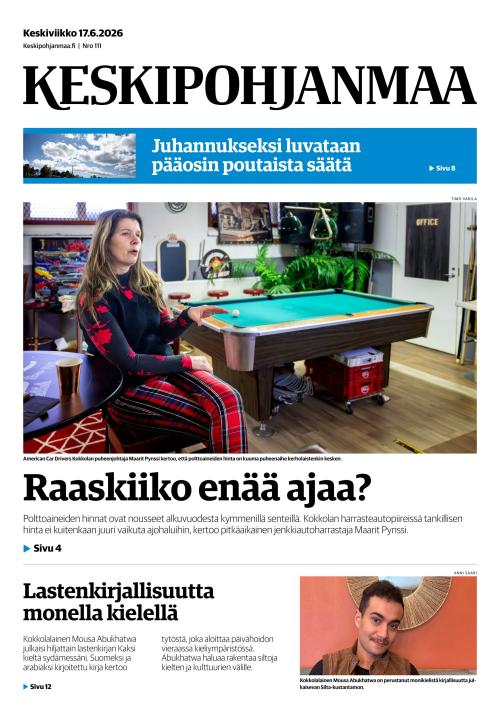 Keskipohjanmaa 17.6.2026