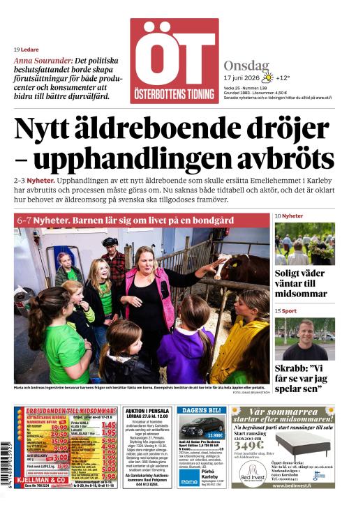 Österbottens Tidning 17.6.2026