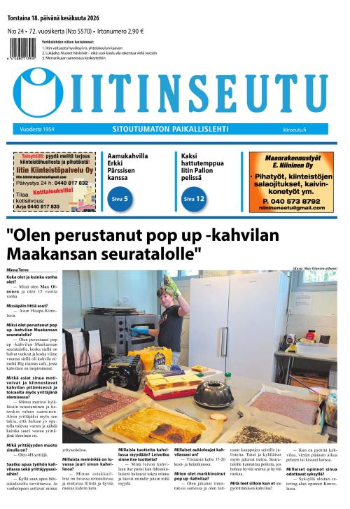 Iitinseutu 18.6.2026