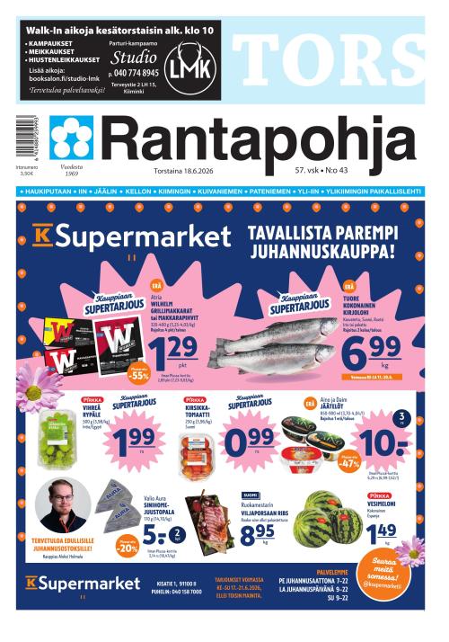 Rantapohja 18.6.2026
