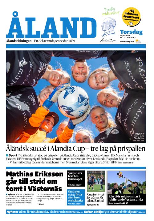 Ålandstidningen 18.6.2026