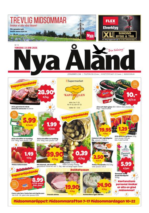 Nya Åland 18.6.2026