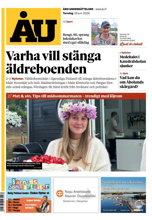Åbo Underrättelser 18.6.2026