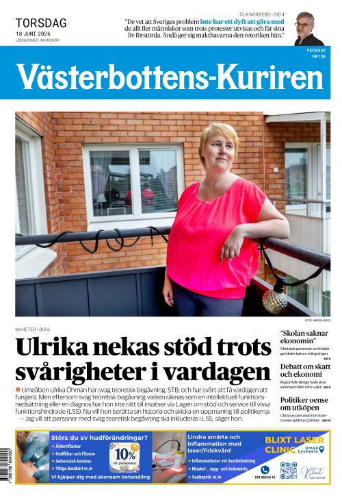 Västerbottens-Kuriren (SE) 18.6.2026