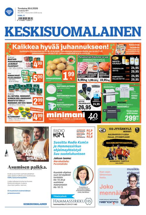 Keskisuomalainen 18.6.2026