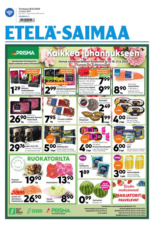 Etelä-Saimaa 18.6.2026