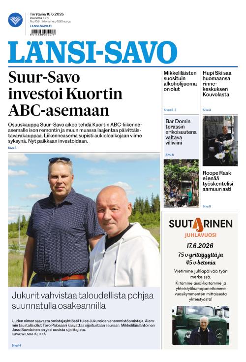 Länsi-Savo 18.6.2026