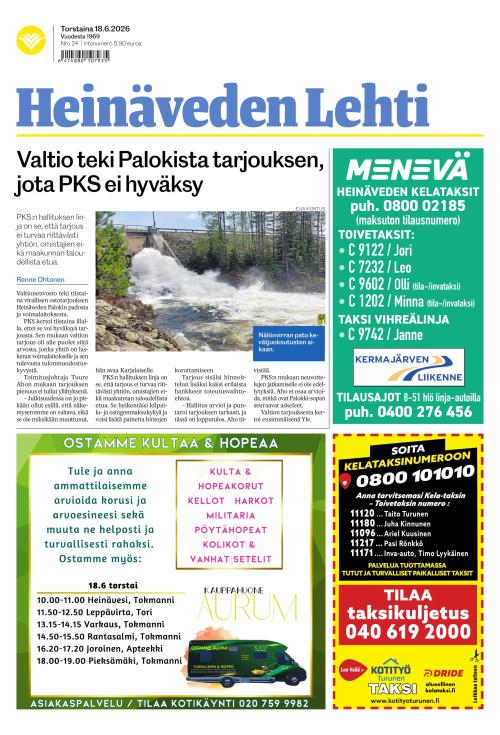 Heinäveden lehti 18.6.2026