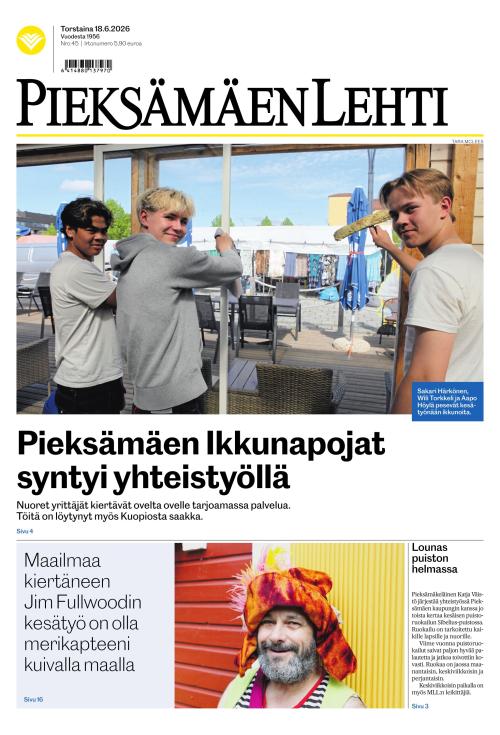 Pieksämäen lehti 18.6.2026