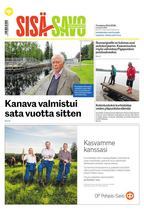 Paikallislehti Sisä-Savo 18.6.2026