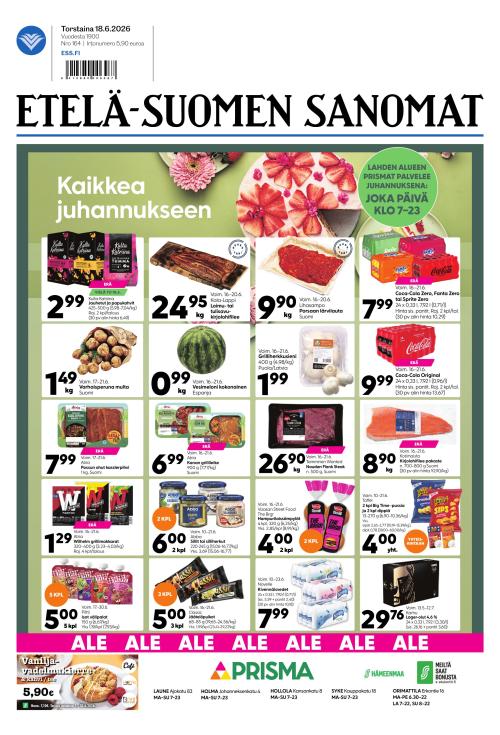 Etelä-Suomen Sanomat 18.6.2026