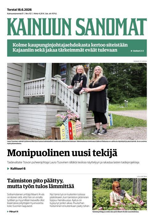 Kainuun Sanomat 18.6.2026