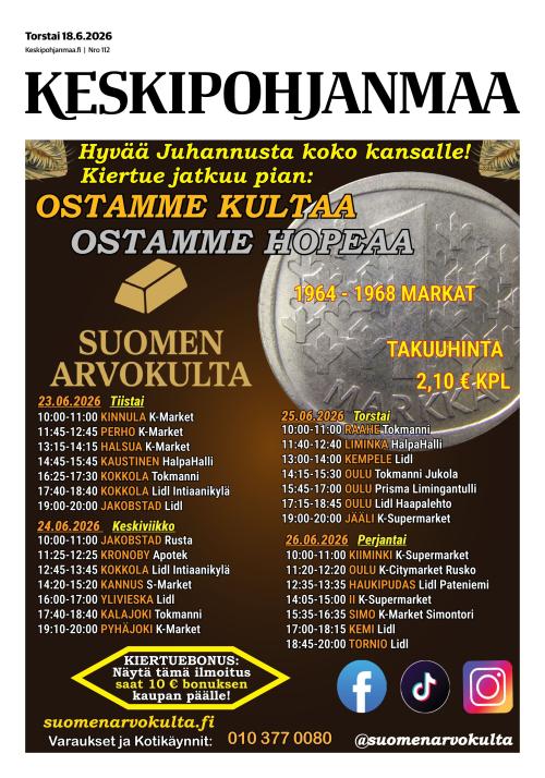 Keskipohjanmaa 18.6.2026