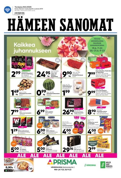 Hämeen Sanomat 18.6.2026