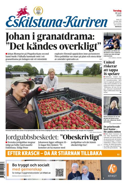 Eskilstuna-Kuriren 18.6.2026