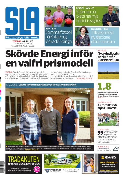 Skaraborgs Allehanda 18.6.2026