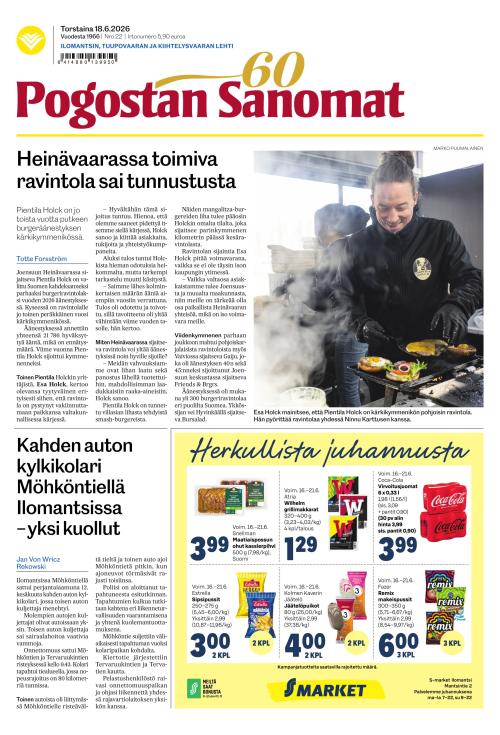 Pogostan Sanomat 18.6.2026