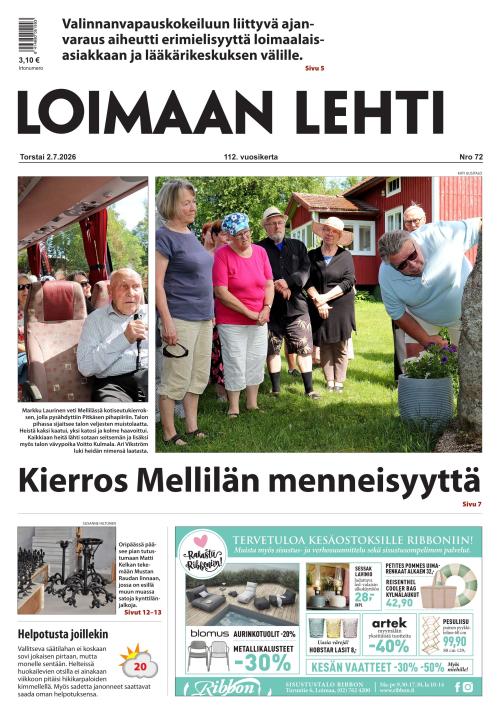 Loimaan Lehti 2.7.2026