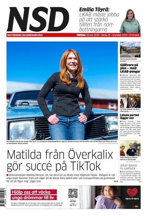 Norrländska Socialdemokraten 19.6.2026