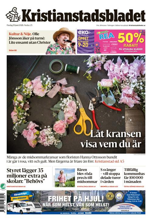 Kristianstadsbladet 19.6.2026