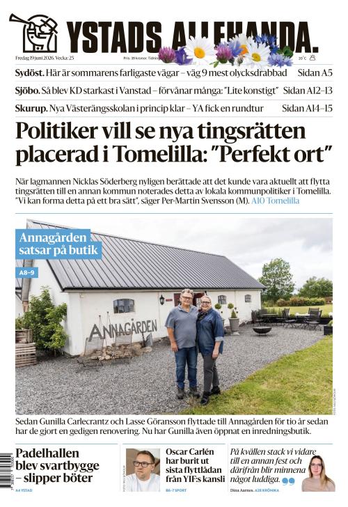 Ystads Allehanda 19.6.2026